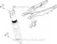 AMORTISSEUR pour Husqvarna FX 450 2019