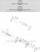 BOITE DE VITESSES   ARBRE PRIMAIRE pour Husqvarna FX 450 2019