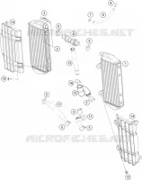 CIRCUIT DE REFROIDISSEMENT pour Husqvarna FX 450 2019