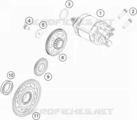 DEMARREUR ELECTRIQUE pour Husqvarna FX 450 2019