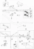 GUIDON / COMMANDES pour Husqvarna FX 450 2019