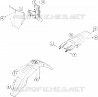 PLASTIQUES pour Husqvarna FX 450 2019