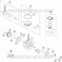 VILEBREQUIN / PISTON pour Husqvarna FX 450 2019