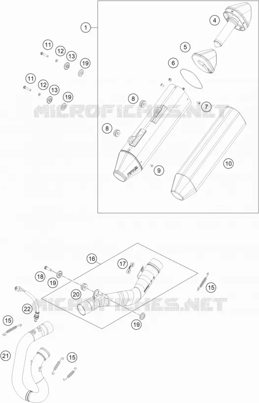ECHAPPEMENT Husqvarna Husqvarna 501 2020 FE 501  FE 501S