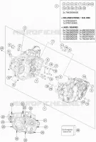 CARTER MOTEUR pour Husqvarna FE 450 2019