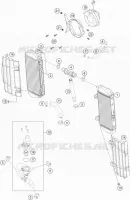 CIRCUIT DE REFROIDISSEMENT pour Husqvarna FE 450 2019