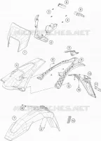 PLASTIQUES pour Husqvarna FE 450 2019