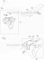 RESERVOIR / SELLE pour Husqvarna FE 450 2019