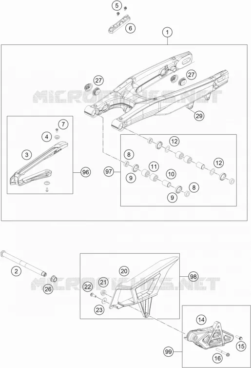 BRAS OSCILLANT  Husqvarna Husqvarna 250 2019 TE 250  TE 250I