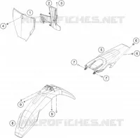 PLASTIQUES pour Husqvarna FC 250 2019