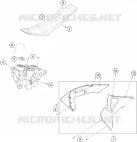 RESERVOIR / SELLE pour Husqvarna FC 250 2019