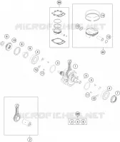 VILEBREQUIN / PISTON pour Husqvarna FC 250 2019