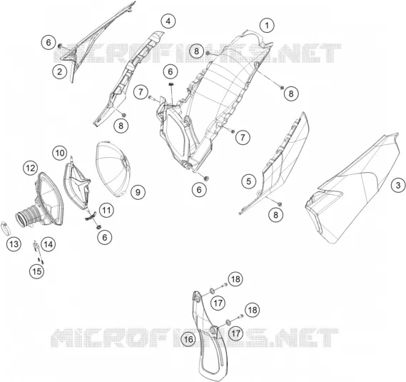 FILTRE A AIR Husqvarna Husqvarna 450 2020 FC 450  FC 450