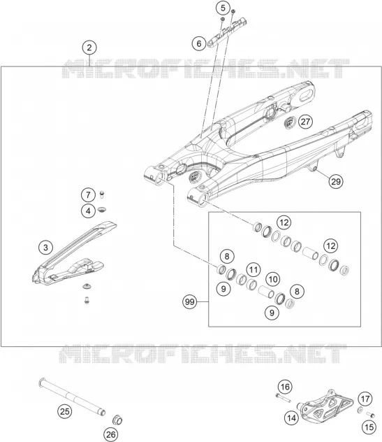 BRAS OSCILLANT  Husqvarna Husqvarna 450 2019 FC 450  FC 450