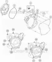 CARTER EMBRAYAGE pour Husqvarna TC 65 2020