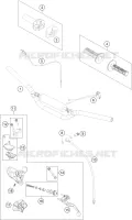 GUIDON / COMMANDES pour Husqvarna TC 65 2020