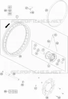 ROUE AVANT pour Husqvarna TC 65 2020