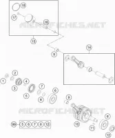 VILEBREQUIN / PISTON pour Husqvarna TC 65 2020