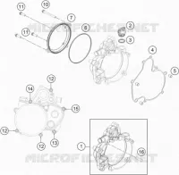CARTER EMBRAYAGE pour Husqvarna TC 50 2019