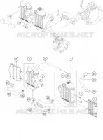 CIRCUIT DE REFROIDISSEMENT pour Husqvarna TC 50 2019
