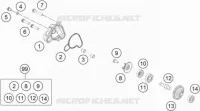 POMPE A EAU pour Husqvarna TC 50 2019