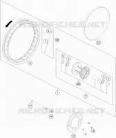 ROUE AVANT pour Husqvarna TC 50 2019