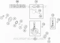 VILEBREQUIN / PISTON pour Husqvarna TC 50 2019