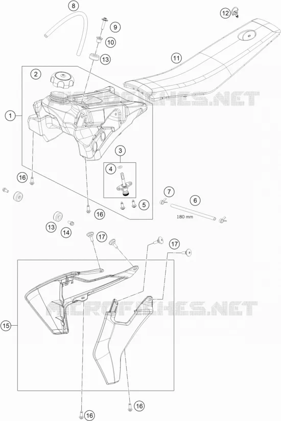 RESERVOIR / SELLE Husqvarna Husqvarna 50 2019 TC 50  TC 50