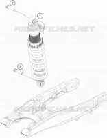 AMORTISSEUR pour Husqvarna TC 85 2020
