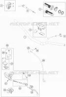 GUIDON / COMMANDES pour Husqvarna TC 85 2020
