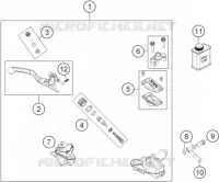 MAITRE CYLINDRE DE FREIN AVANT pour Husqvarna TC 85 2020