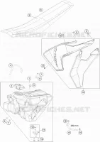 RESERVOIR / SELLE pour Husqvarna TC 85 2020