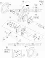ROUE ARRIERE pour Husqvarna TC 85 2020