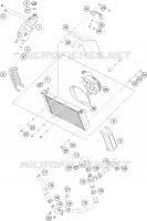 CIRCUIT DE REFROIDISSEMENT pour Husqvarna VITPILEN 401 2021
