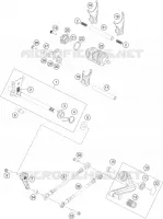 MECANISME DE SELECTION DE VITESSES pour Husqvarna VITPILEN 401 2021