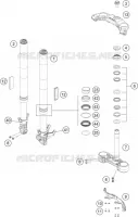 FOURCHE / T DE FOURCHE pour Husqvarna VITPILEN 401 2021