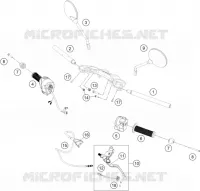 GUIDON / COMMANDES pour Husqvarna VITPILEN 401 2021