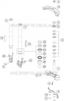 FOURCHE / T DE FOURCHE pour Husqvarna VITPILEN 401 2020