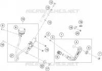 MAITRE CYLINDRE DE FREIN ARRIERE pour Husqvarna VITPILEN 401 2020