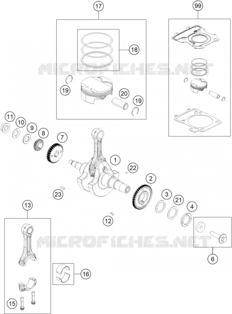VILEBREQUIN / PISTON Husqvarna Husqvarna 401 2021 SVARTPILEN 401  SVARTPILEN 401 - B.D.