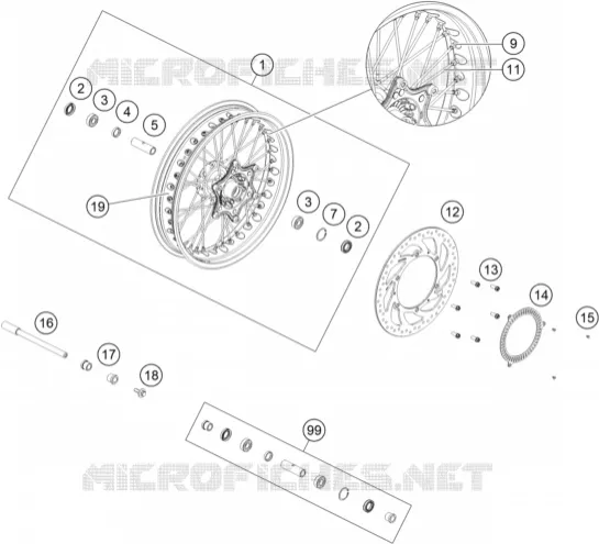 ROUE AVANT Husqvarna Husqvarna 401 2021 SVARTPILEN 401  SVARTPILEN 401 - B.D.