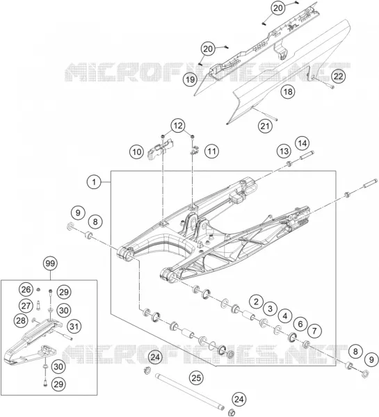 BRAS OSCILLANT  Husqvarna Husqvarna 401 2020 SVARTPILEN 401  SVARTPILEN 401