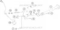 BEQUILLE LATERALE / CENTRALE pour Husqvarna SVARTPILEN 250 2021
