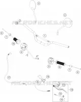 GUIDON / COMMANDES pour Husqvarna SVARTPILEN 250 2021