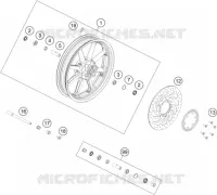 ROUE AVANT pour Husqvarna SVARTPILEN 250 2021