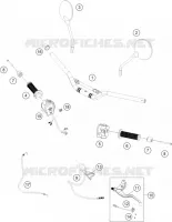 GUIDON / COMMANDES pour Husqvarna SVARTPILEN 200 2021