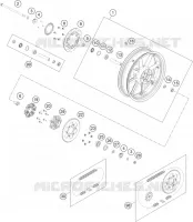 ROUE ARRIERE pour Husqvarna SVARTPILEN 200 2021
