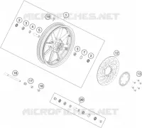 ROUE AVANT pour Husqvarna SVARTPILEN 200 2021