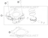 CYLINDRE pour Husqvarna SVARTPILEN 200 2020