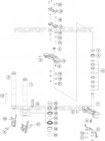 FOURCHE / T DE FOURCHE pour Husqvarna SVARTPILEN 200 2020